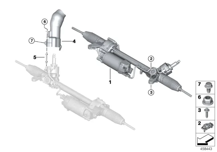 Genuine BMW 32106891844 G32 G11 G31 Steering Gear, Electric (Inc. 630dX, 530dX & 540dX)