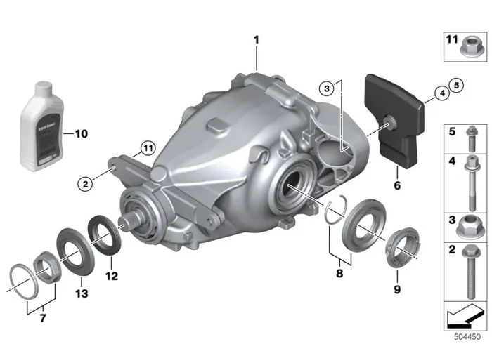 Genuine BMW 33107603748 Rear-Axle-Drive I=3,15 (Inc. 320d, 335i & 340i)