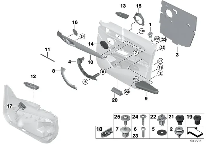 Genuine BMW 51417399612 Decor Strip, Right FINELINE STREAM (Inc. X1)