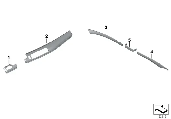 Genuine BMW 51459195655 Trim, I-Panel, Wood, Ash, Right BRAUN (Inc. 550iX 4.4, 530d & 535iX)