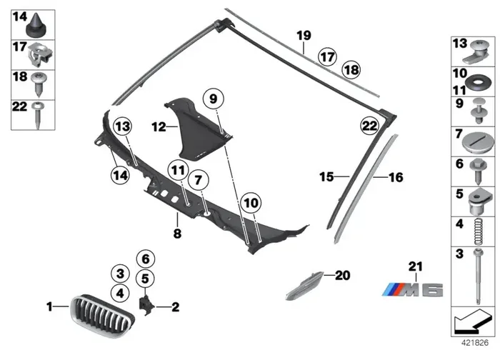 Genuine BMW 51767223245 Strip, Column A Left GLANZSCHWARZ (Inc. 640dX, 640i & M6)