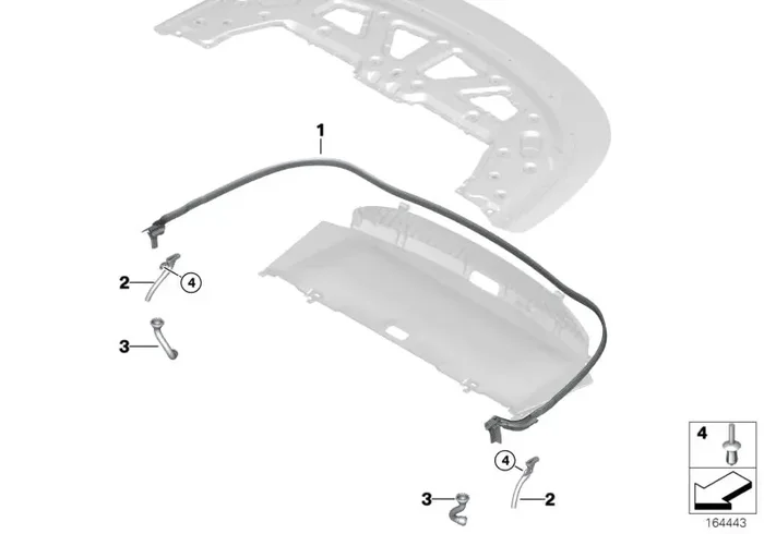 Genuine BMW 54347166890 E88 Water Outlet Hose Right (Inc. 118i, 128i & 120i)