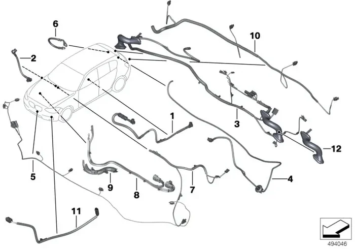 Genuine BMW 61119251702 F83 Connecting Wire Champ/Mask-Cid (Inc. M4 GTS, 320dX & 330e)
