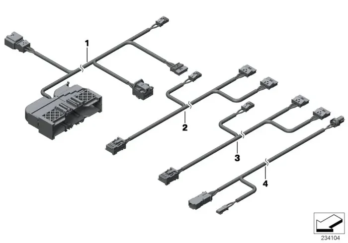 Genuine BMW 61129228850 F25 Wiring Set Seat, Passenger‘s Side (Inc. X3)