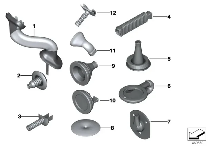 Genuine BMW 61138386758 E71 E70 Grommet (Inc. X6 40dX, X3 28iX & X5 30dX)