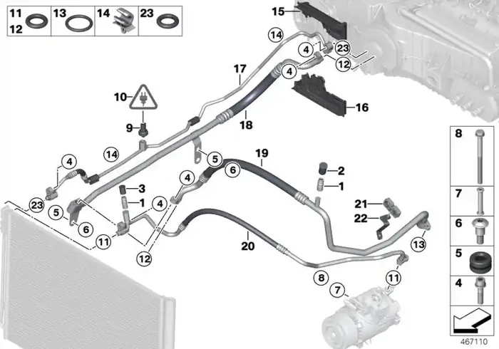Genuine BMW 64539119426 RR6 Grommet Bottom Part (Inc. 518d, 640d & 550iX 4.4)