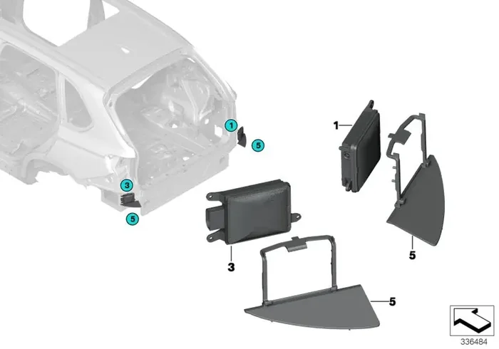 Genuine BMW 66326850147 F15 F16 Screening, Left (Inc. X6)