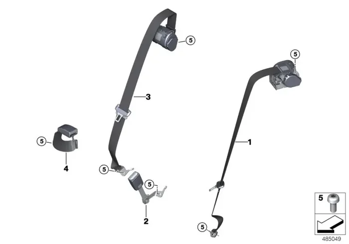 Genuine BMW 72117382247 G32 Lower Belt Rear Left (Inc. 630iX, 620dX & 630i)