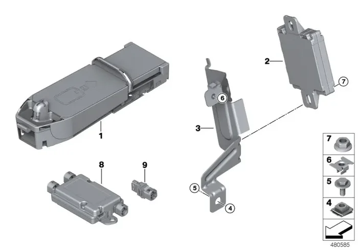 Genuine BMW 84109390162 Holder For Lte Compensator (Inc. 318dX, 428iX & 418i)