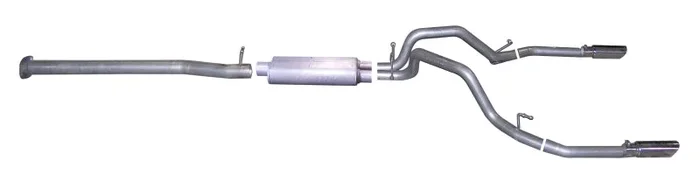 Gibson 08-09 Chevrolet Silverado 1500 LS 4.8L 2.25in Cat-Back Dual Split Exhaust – Aluminized