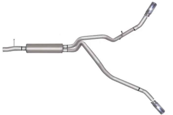 Gibson 17-18 Ford F-250 Super Duty XLT 6.2L 2.5in Cat-Back Dual Extreme Exhaust – Stainless