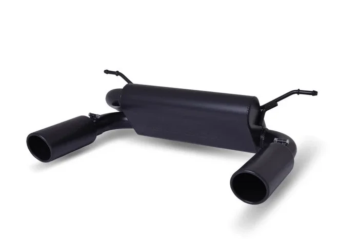 Gibson 18-22 Jeep Wrangler JL Rubicon 3.6L 2.5in Cat-Back Dual Split Exhaust – Black Elite (Ceramic)