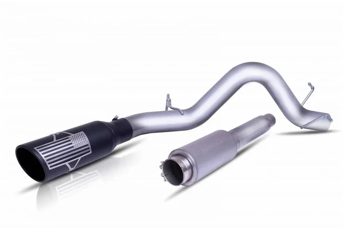 Gibson Exhaust Ford F150 3.7L/5.0L/6.2L Super Crew 2/4WD (11-14) [Catback – Patriot Series] Black Ceramic Tip