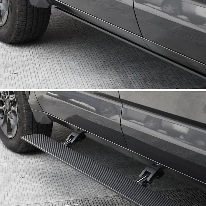 Go Rhino 20443587PC – E1 Electric Running Board 2022-2025 Toyota Tundra Crew Max