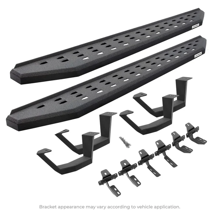 Go Rhino 6944168720T – RB20 Running Boards with Mounting Brackets, 2 Pairs Drop Steps Kit