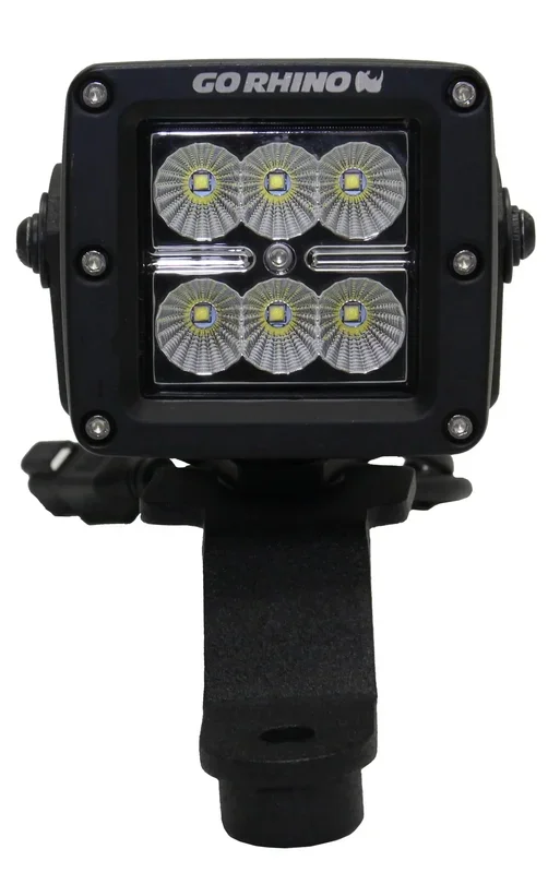 Go Rhino 730030T – XE Windshield Cowl Light Mounts for Jeep JL/JT Fits Single 3×3 LED Cube