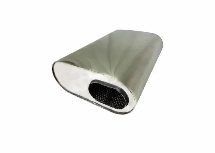Granatelli 3.0in Inlet 3.0in Outlet 13×9.5x6in Oval Muffler