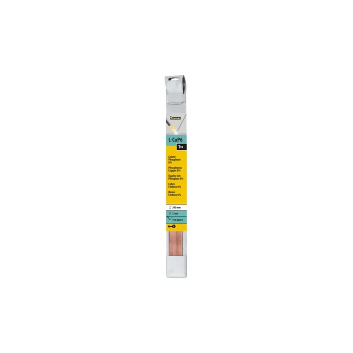 Gys 047211 Brazing Rods Copper Phosphorus 6% Ø 2Mm – L. 500Mm – 1Kg – Blister Welding Consumables