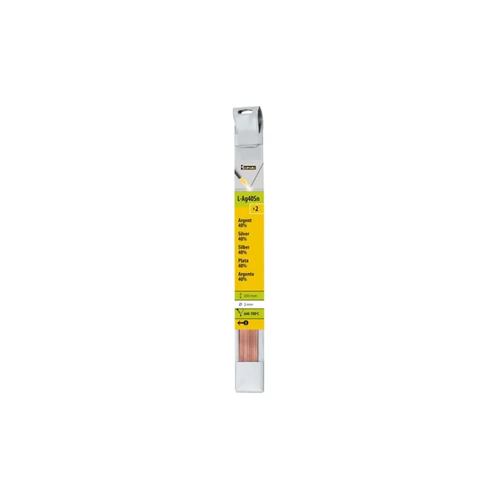 Gys 047273 2 Brazing Rods Silver 40% Ø 2Mm – L. 333Mm Welding Consumables