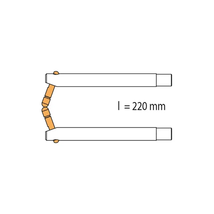 Gys 047921 Portaspot 230 Px3 Double Arm – Sloped Electrode (220Mm) Car Body Accessories