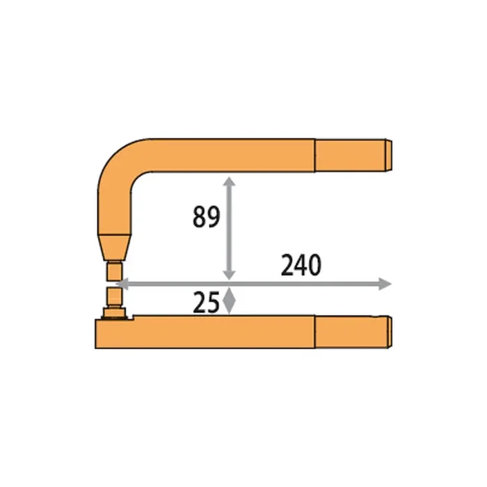 Gys 050587 X6 Arm 2 Copper Offset Arms (220Mm) With 2 Caps Type A Car Body Accessories