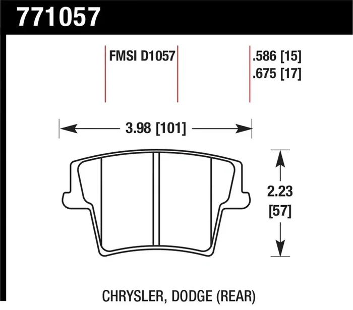 Hawk Performance 771057 OES Disc Brake Pads