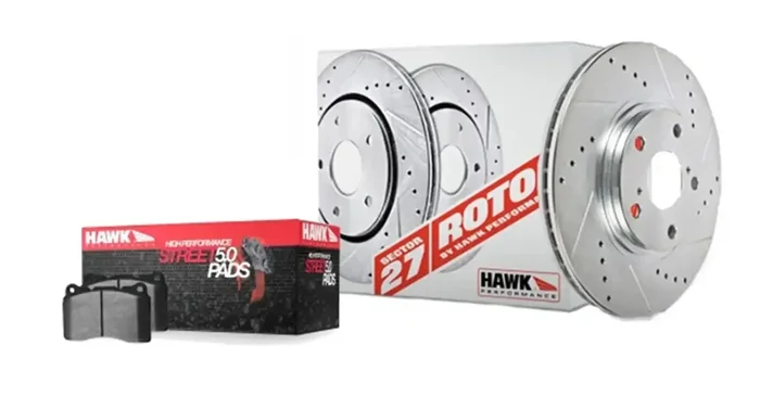 Hawk Performance HK4216.176B Sector 27 Brake Kits w/HPS 5.0 Pads Rear [Available While Supplies Last]