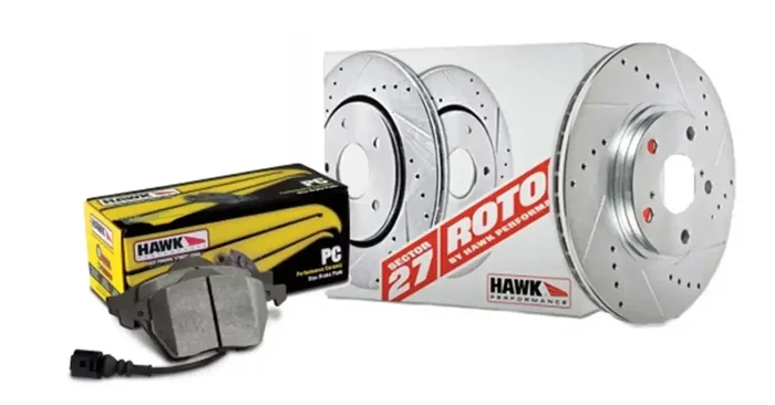 Hawk Performance HK4905.545Z Sector 27 Brake Kits w/PC Pads Front [Available While Supplies Last]