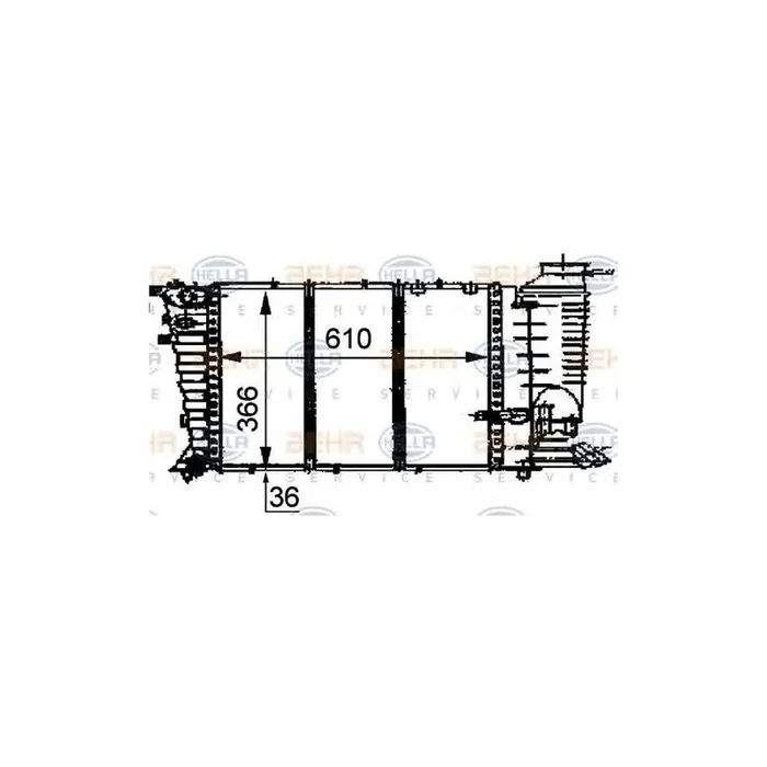 Hella 8MK 376 707-281 Engine Radiator