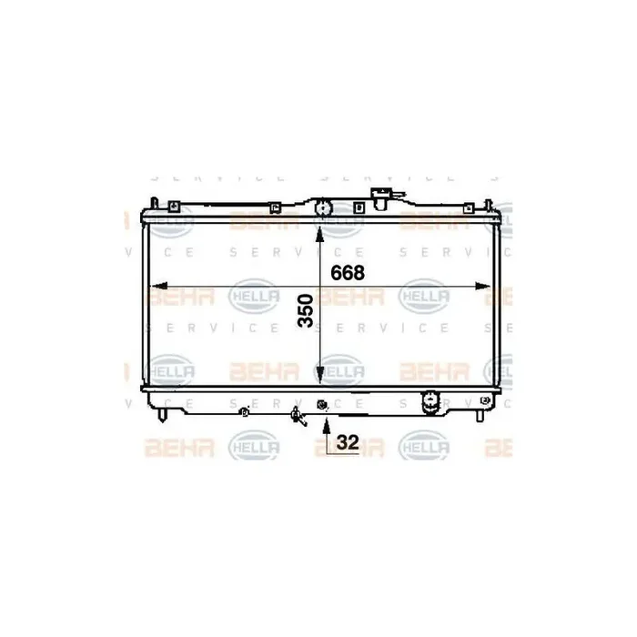 Hella 8MK 376 707-354 Engine Radiator