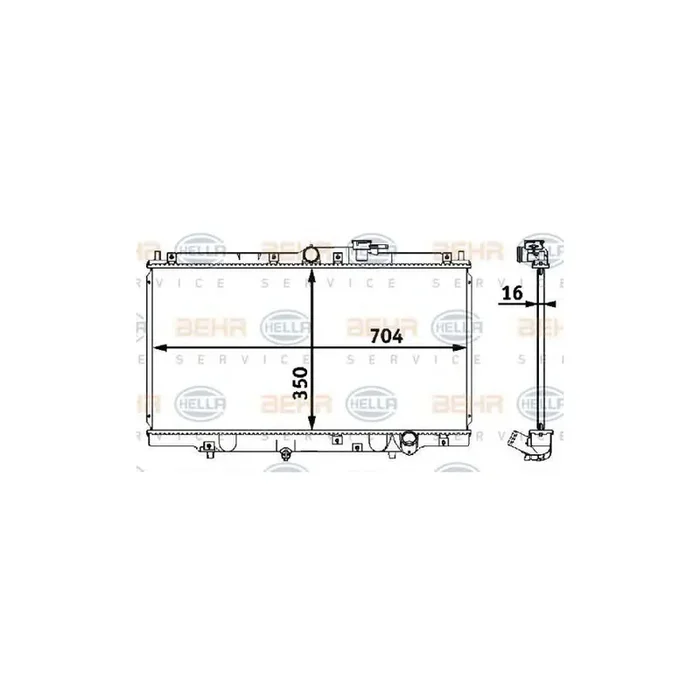 Hella 8MK 376 708-261 Engine Radiator