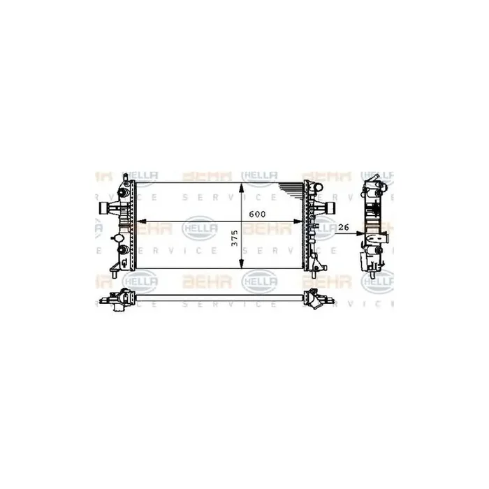 Hella 8MK 376 710-324 Engine Radiator