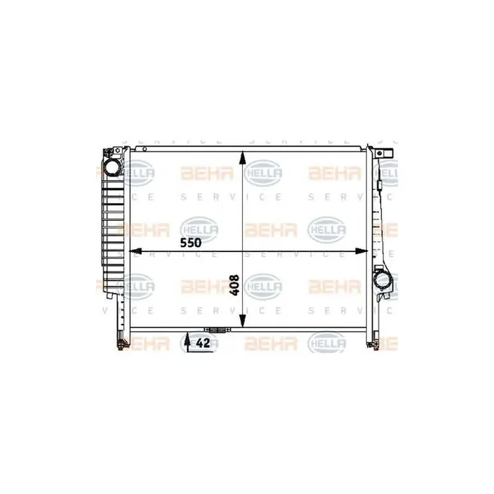 Hella 8MK 376 712-171 Engine Radiator