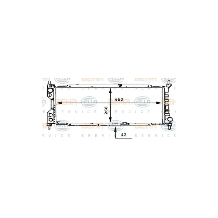 Hella 8MK 376 712-351 Engine Radiator