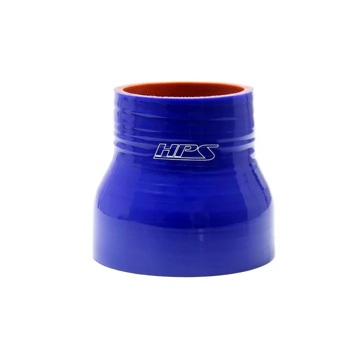 HPS 2.25 ” – 4 ” ID , 3 ” Long High Temp 4-ply Reinforced Silicone Reducer Coupler Hose Blue (57mm – 102mm ID , 76mm Length)