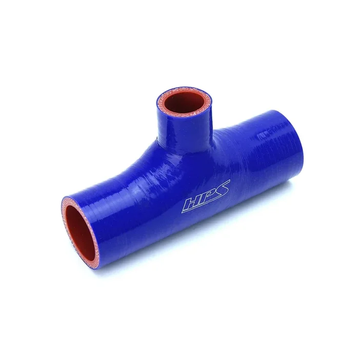 HPS 2.75 ” ID , 1 ” ID branch Blue Silicone Coupler Blow Off Valve T Hose Tee