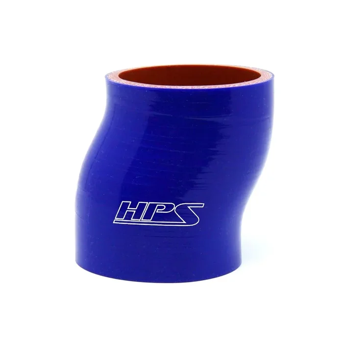 HPS 2.75 ” ID , 6 ” Long High Temp 4-ply Reinforced Silicone Offset Coupler Hose Blue (70mm ID , 152mm Length)