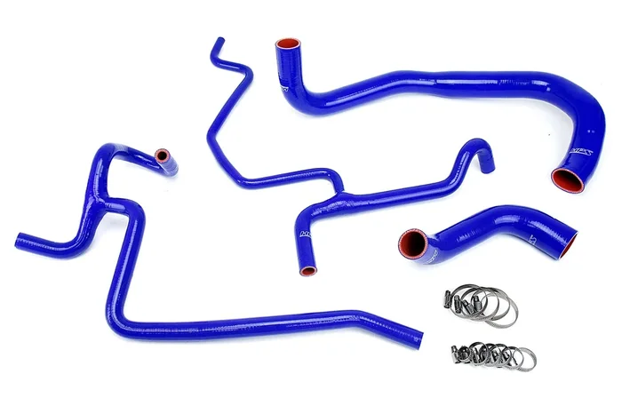 HPS Performance Silicone Coolant Hose Kit Dodge Charger 5.7L V8 Non Pursuit (11-20) [Radiator + Heater] Black / Blue / Red