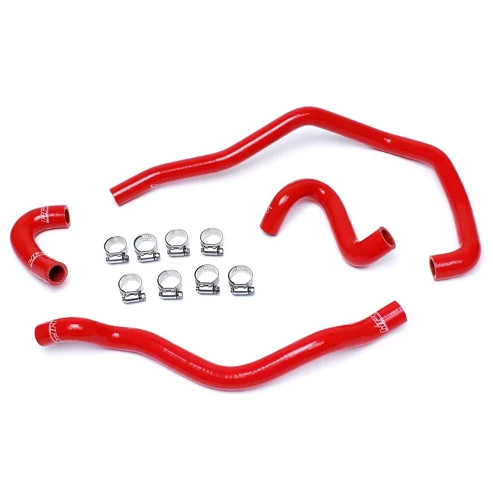 HPS Reinforced Red Silicone Heater Hose Kit Coolant for BMW 01-06 E46 M3 Left Hand Drive