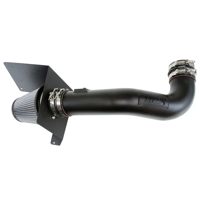 HPS Shortram Air Intake Kit 2009-2014 Cadillac Escalade 6.2L V8, Includes Heat Shield, Black