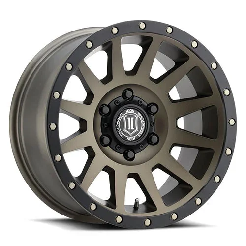 ICON UTV Alloys Compression Beadlock Wheels (15×7 ” 4×156 +38mm Offset) Bronze / Satin Black / Titanium