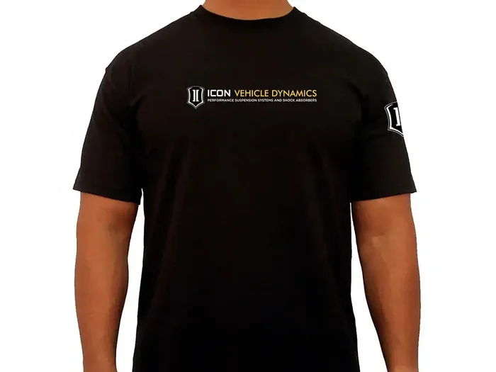 ICON Vehicle Dynamics FRDK_ICON-TEE-STD-BLK-XXL ICON STANDARD TEE BLACK – XXLARGE