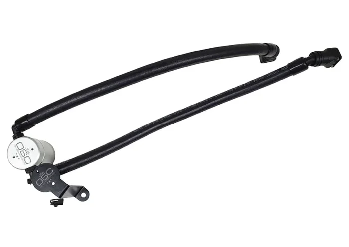 J&L 2020-2025 Ford Explorer 3.0L EcoBoost Oil Separator 3.0 Passenger Side – Clear Anodized