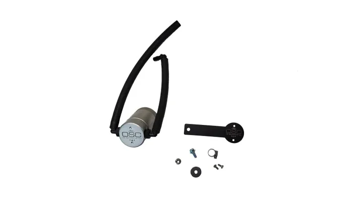 J&L 2022-2025 Nissan Frontier 3.8L V6 Passenger Side Oil Separator 3.0 – Clear Anodized