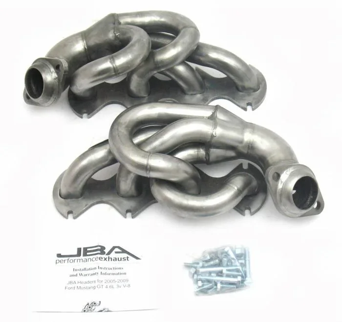 JBA Shorty Headers Ford Mustang S197 4.6L V8 3V GT (05-10) CARB/Smog Legal 1 1/2 ” – Stainless or Titanium
