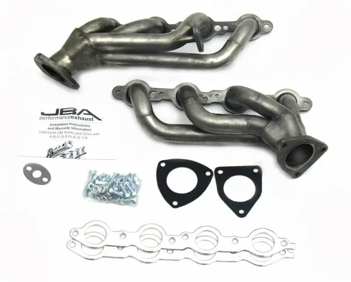 JBA Shorty Headers GMC Yukon XL 6.0L (99-02) CARB/Smog Legal 1 5/8 ” – Silver Ceramic or Raw Finish