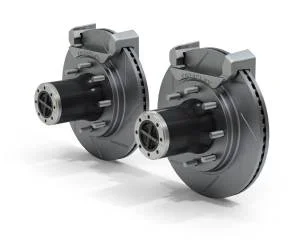 JK 8-LUG LOCKING HUB & SLOTTED ROTORS
