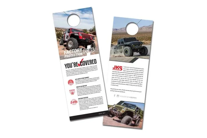 JKS Manufacturing Warranty Hangtags – 25pcs