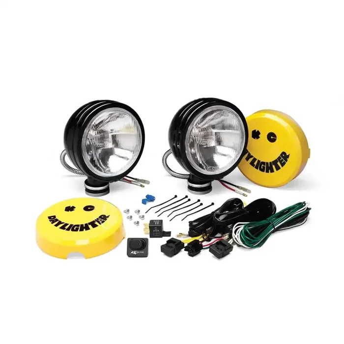 KC Hilites 234 – Driving/ Fog Light Daylighter Halogen Bulb Clear H3 Halogen Bulb 6 Inch Round 100 Watt Per Light