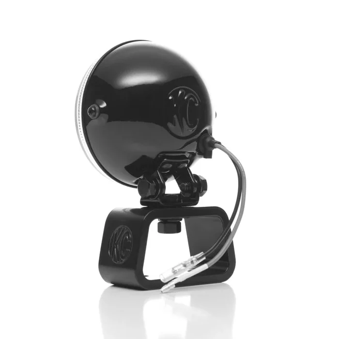 KC HiLiTES Rally 400 4in. Round Halogen Light 55w Spread Beam (Pair Pack System) – Black